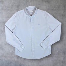 Load image into Gallery viewer, Timberland "Slim Fit" Pale Blue Long Sleeve Cotton Button-Up Shirt
