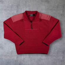 Load image into Gallery viewer, Vintage Stone River Classics Red 1/4 Zip Fleece Pullover Sweatshirt Y2K Outdoor Large
