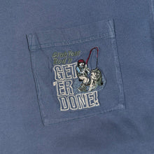 Load image into Gallery viewer, Vintage Y2K Big Dogs Fishing T Shirt 2X Get Er Done Embroidered Pocket Tee
