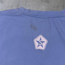 Load image into Gallery viewer, Early 00's Sessions Skateboards Skater Embroidered Logo Blue Cotton Short Sleeve T-Shirt
