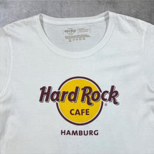 Load image into Gallery viewer, Hard Rock Cafe "Hamburg" Classic Souvenir Logo Spellout Graphic T-Shirt
