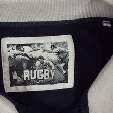 Load image into Gallery viewer, Cotton Traders 6 Nations Rugby Embroidered Short Sleeve Black Grey Polo Shirt
