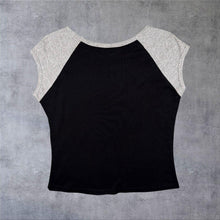 Load image into Gallery viewer, Las Vegas Made In USA Diamante Y2K Tourist Graphic Raglan Short Sleeve T-Shirt
