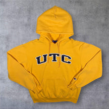 Load image into Gallery viewer, Champion UTC College Spellout Graphic Yellow Pullover Hoodie
