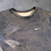 Load image into Gallery viewer, Nike Classic Embroidered Mini Swoosh Logo Grey-Blue Tie Dye Sweatshirt
