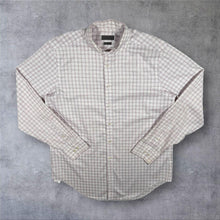 Load image into Gallery viewer, CK Calvin Klein "Slim Fit Non-Iron" White Purple Check Long Sleeve Dress Shirt
