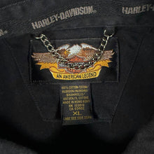 Load image into Gallery viewer, Harley Davidson Legendary Shirt XL Black Eagle Embroidered Y2K Biker
