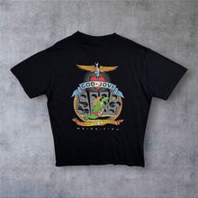 Load image into Gallery viewer, Weird Fish "Cod Jovi" Parody Spellout Graphic Black Cotton T-Shirt
