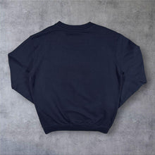 Load image into Gallery viewer, Early 00's Cotton Traders Embroidered Rugby Bulldog Navy Blue Crewneck Sweatshirt
