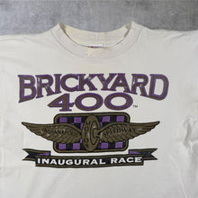 Load image into Gallery viewer, Vintage Delta "Brickyard 400" Inaugural Race Nascar White Single Stitch T-Shirt
