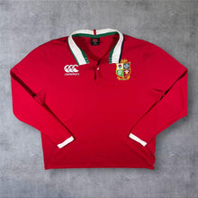 Load image into Gallery viewer, British &amp; Irish Lions Canterbury Rugby Shirt 2XL XXL Red Long Sleeve VapoDri

