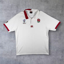 Load image into Gallery viewer, Canterbury England Rugby World Cup 2019 Japan Polo Shirt 2XL XXL 2003 Trophy

