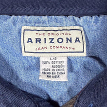 Load image into Gallery viewer, Vintage Arizona Aztec Native American Patterned Denim Collar Long Sleeve Polo Shirt
