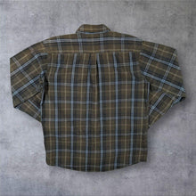 Load image into Gallery viewer, Carhartt Shirt XL Tall Black Blue Green Plaid Heavy Cotton Workwear Check XLT
