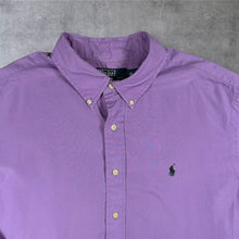 Load image into Gallery viewer, Vintage Polo Ralph Lauren Shirt Mens XL Purple Lilac Classic Fit Long Sleeve Pony Logo
