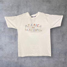 Load image into Gallery viewer, Vintage America The Beautiful Floral Souvenir Graphic Single Stitch T-Shirt
