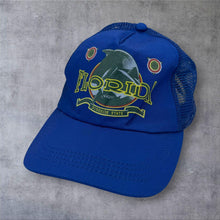 Load image into Gallery viewer, Vintage Florida Sunshine State Dolphin Mesh Trucker Cap Blue Snapback Y2K
