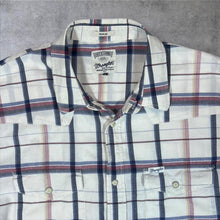 Load image into Gallery viewer, Early 00's Wrangler Western Plaid Check Popper Button Short Sleeve Cotton Shirt
