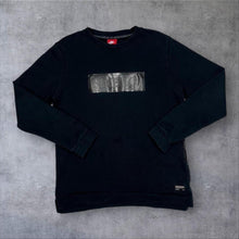 Load image into Gallery viewer, Nike F.C. Football Black Sweatshirt Mens Medium Embossed Logo Crew Neck
