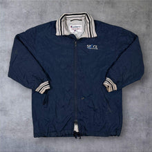 Load image into Gallery viewer, Vintage Champion Space Adventures Padded Jacket Navy Retro Sportswear
