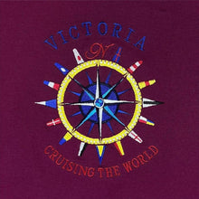 Load image into Gallery viewer, Vintage 90's Sail Away Victoria "Cruising The World" Embroidered Souvenir T-Shirt
