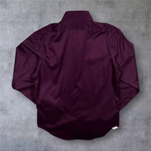 Load image into Gallery viewer, CK Calvin Klein "Performance Non-Iron" Maroon Purple Long Sleeve Slim Fit Shirt
