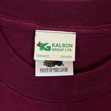 Load image into Gallery viewer, Vintage 90's Kalson Group Canada Embroidered Souvenir Single Stitch Burgundy T-Shirt
