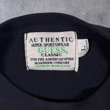 Load image into Gallery viewer, Vintage 90's Guess Georges Marciano Made In Korea Patch Logo Navy Blue Sweatshirt
