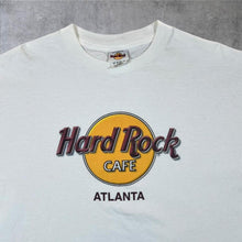 Load image into Gallery viewer, Vintage Hard Rock Cafe "Atlanta" Classic Souvenir Logo Spellout Graphic White T-Shirt
