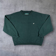Load image into Gallery viewer, Vintage Big Dogs Sweatshirt Large Green Embroidered Logo Oversized Y2K Crewneck
