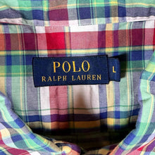 Load image into Gallery viewer, Polo Ralph Lauren Multi Plaid Check Cotton Short Sleeve Button-Down Shirt
