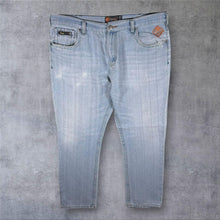 Load image into Gallery viewer, KAM Jeans "K-Carlos" Hip Hop Y2K Blue Denim Straight Leg Jeans
