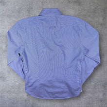 Load image into Gallery viewer, DKNY Mens Blue White Pinstripe Formal Shirt 15 Collar Business Long Sleeve
