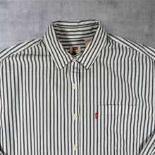 Load image into Gallery viewer, Levi's Red Tab Navy Blue White Striped Cotton Long Sleeve Shirt
