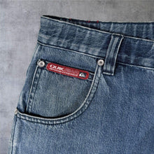 Load image into Gallery viewer, Vintage Y2K Quiksilver QuikJean Slim Skate Denim Jeans Blue Size 30 Surf 90s
