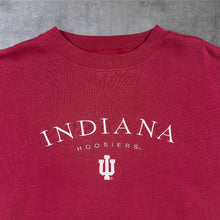 Load image into Gallery viewer, Vintage 90s Red Oak Indiana Hoosiers IU Sweatshirt Large NCAA Crimson Crewneck
