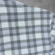 Load image into Gallery viewer, Vintage Saturdays Mens Grey Check Shirt Long Sleeve Y2K Retro
