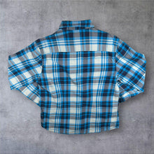 Load image into Gallery viewer, Early 00’s Fishbone Hip Hop Blue Plaid Check Long Sleeve Cotton Shirt

