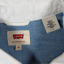 Load image into Gallery viewer, Levi's Embroidered Mini Logo Classic White Long Sleeve Cotton Shirt
