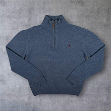 Load image into Gallery viewer, Vintage Marlboro Classics Mini Logo Blue 1/4 Zip Wool Blend Knit Jumper
