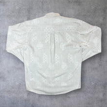 Load image into Gallery viewer, Vintage Tom Tailor Sportswear Cream Patterned Long Sleeve Button-Up Flannel Shirt
