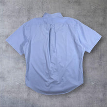 Load image into Gallery viewer, Ralph Lauren Classic Fit Shirt Mens L XL Light Blue Short Sleeve Button Down
