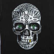 Load image into Gallery viewer, PR Activewear London Skull T Shirt L Double Sided Y2K Tribal Celtic Gothic Tee
