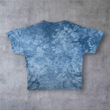 Load image into Gallery viewer, Vintage Delta Pro Weight Tiger Animal Wildlife Graphic Blue Tie Dye T-Shirt
