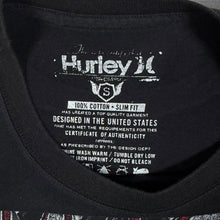 Load image into Gallery viewer, Hurley Y2K Graphic T Shirt Small Slim Fit Black Zombie Hand Skate Surf Tee
