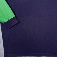 Load image into Gallery viewer, Vintage Cotton Traders Six Nations Rugby Embroidered Colour Block Long Sleeve Polo Shirt
