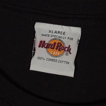 Load image into Gallery viewer, Vintage Hard Rock Cafe "Edinburgh" Tourist Souvenir Spellout Graphic Black T-Shirt

