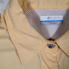 Load image into Gallery viewer, Vintage Columbia PFG Bahama Fishing Shirt Yellow Vented Short Sleeve Women's XL
