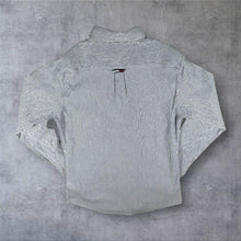 Load image into Gallery viewer, Tommy Jeans Hilfiger Mens Shirt S Blue White Pinstripe Regular Fit Flag Logo Long Sleeve
