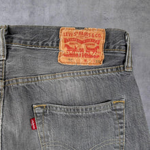 Load image into Gallery viewer, Levi's 501 Classic Straight Leg Washed Grey Cotton Denim Jeans
